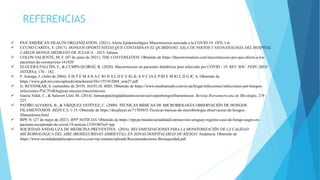  PAN AMERICAN HEALTH ORGANIZATION. (2021). Alerta Epidemiológica Mucormicosis asociada a la COVID-19. OPS, 1-6.
 CCUNO CARITA, Y. (2017). HONGOS OPORTUNISTAS QUE CONTAMINAN EL QUIRÓFANO, SALA DE PARTOS Y NEONATOLOGÍA DEL HOSPITAL
CARLOS MONGE MEDRANO DE JULIACA - 2015. Juliaca.
 COLON VALIENTE, M. F. (07 de junio de 2021). THE CONVERSATION. Obtenido de https://theconversation.com/mucormicosis-por-que-afecta-a-los-
pacientes-de-coronavirus-161929
 ELGUERA FALCÓN, F., & CUMPA QUIROZ, R. (2020). Mucormicosis en pacientes diabéticos post infección por COVID - 19. REV. SOC. PERU MED
INTERNA, 176 - 182.
 F. Astorga, J. (Julio de 2004). S IS T E M A N A C IO N A L D E V IG IL A N C IA E P ID E M IO L Ó G IC A. Obtenido de
https://www.gob.mx/cms/uploads/attachment/file/15510/2004_sem27.pdf
 G. REVANKAR, S. (setiembre de 2019). MANUAL MSD. Obtenido de https://www.msdmanuals.com/es-pe/hogar/infecciones/infecciones-por-hongos-
infecciones-f%C3%BAngicas-micosis/mucormicosis
 García Vidal, C., & Salavert Lletí, M. (2014). Inmunopatologíadelasmicosisinvasivasporhongosfilamentosos. Revista Iberoamericana de Micología, 219 -
227.
 PATIÑO ALVARES, B., & VÁZQUEZ ESTÉVEZ, C. (2009). TÉCNICAS BÁSICAS DE MICROBIOLOGÍA OBSERVACIÓN DE HONGOS
FILAMENTOSOS. REDUCA, 1-15. Obtenido de https://docplayer.es/71705035-Tecnicas-basicas-de-microbiologia-observacion-de-hongos-
filamentosos.html
 RPP, N. (27 de mayo de 2021). RPP NOTICIAS. Obtenido de https://rpp.pe/mundo/actualidad/coronavirus-uruguay-registra-caso-de-hongo-negro-en-
paciente-recuperado-de-covid-19-noticia-1339180?ref=rpp
 SOCIEDAD ANDALUZA DE MEDICINA PREVENTIVA . (2016). RECOMENDACIONES PARA LA MONITORIZACIÓN DE LA CALIDAD
MICROBIOLOGICA DEL AIRE (BIOSEGURIDAD AMBIENTAL) EN ZONAS HOSPITALARIAS DE RIESGO. Andalucía. Obtenido de
https://www.sociedadandaluzapreventiva.com/wp-content/uploads/Recomendaciones-Bioseguridad.pdf
REFERENCIAS
 