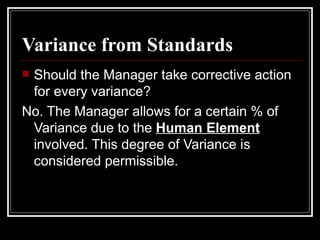 Variance Action Control Analysis, Corrective Action And Evaluation | PPT