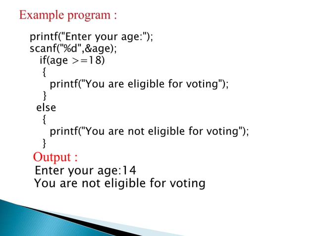 Control and conditional statements | PPTX