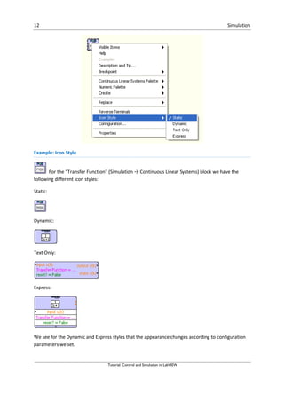 Control and simulation in lab view | PDF