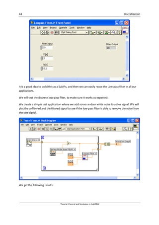 Control and simulation in lab view | PDF