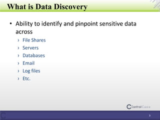 ControlCase Data Discovery and PCI DSS | PPTX
