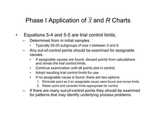 Sample R Control Chart various types of control chart for variables.pdf
