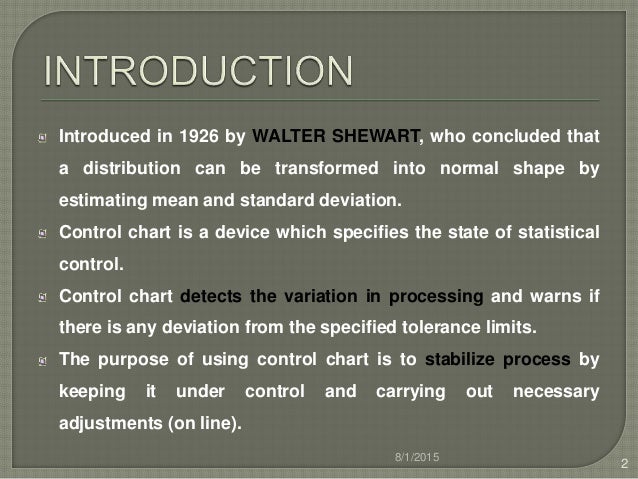 control chart for variables what is the purpose of control charts