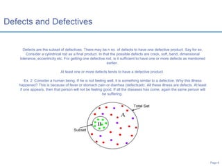 Defects Defectives Control charts | PPT