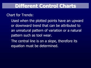 Increasing Trend Control Chart Example Control charts for variables | PDF