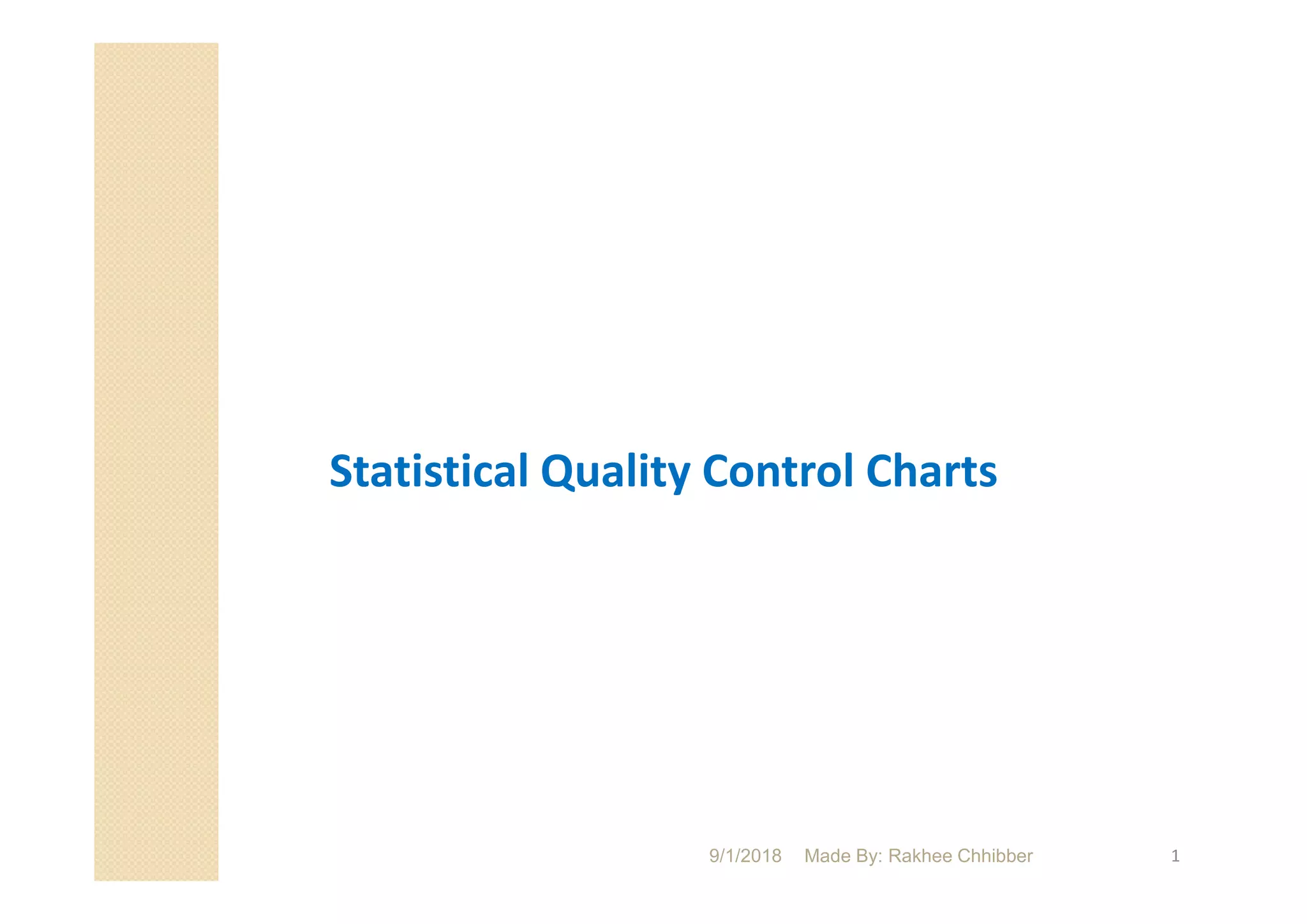 Control charts in statistical quality control | PDF