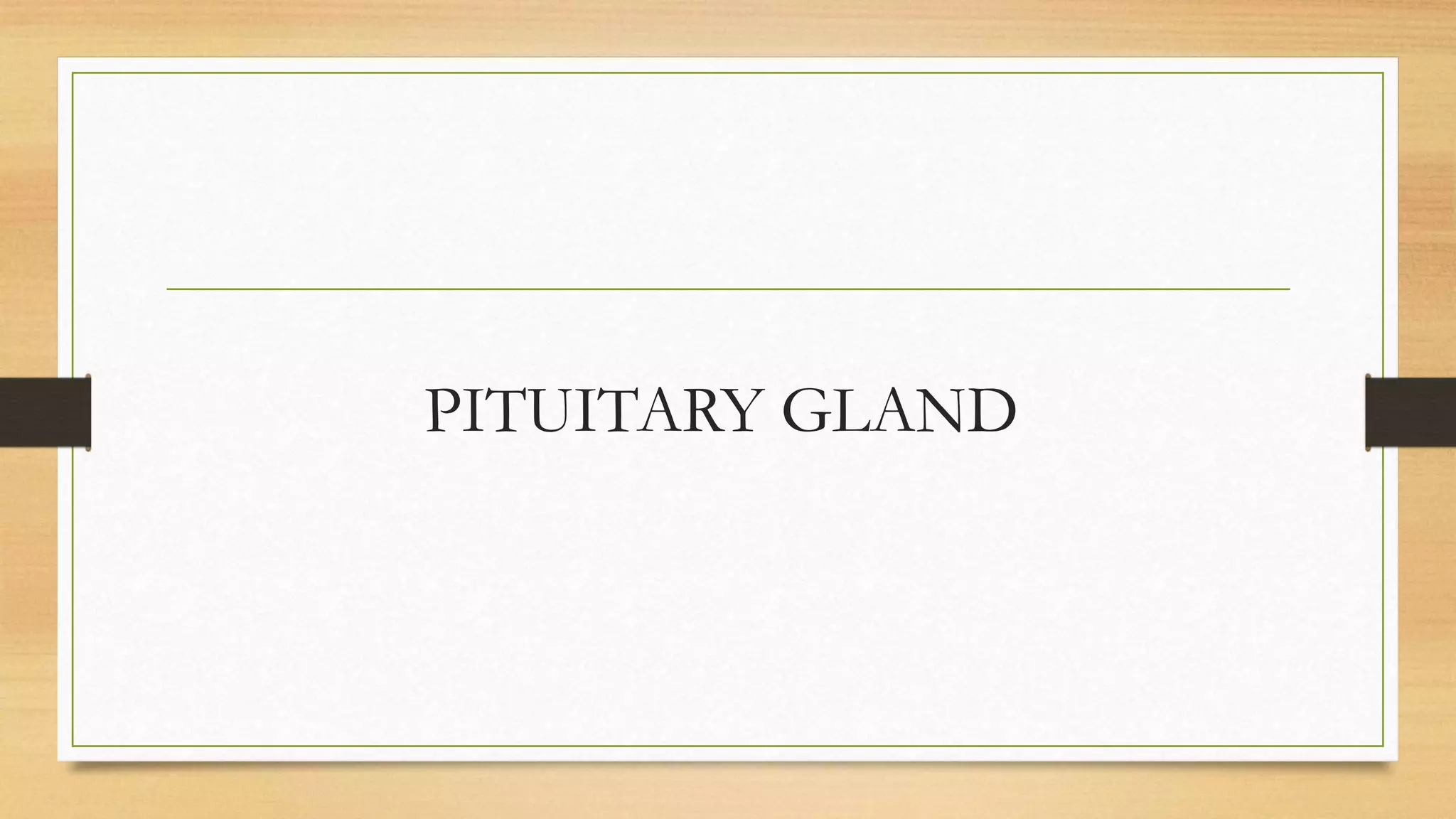 PITUITARY GLAND
 