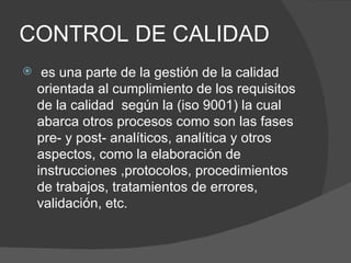Control de calidad by serge | PPT