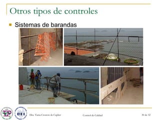 Otros tipos de controles Sistemas de barandas 