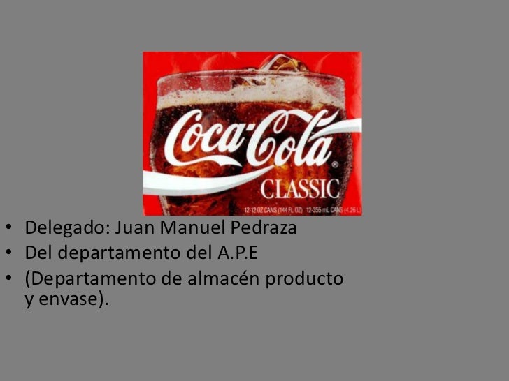 Control de calidad de la empresa coca cola