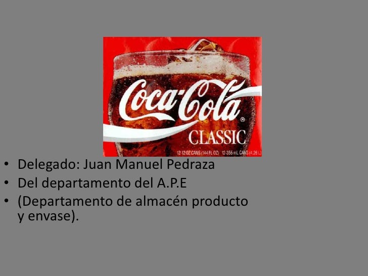 Control de calidad de la empresa coca cola