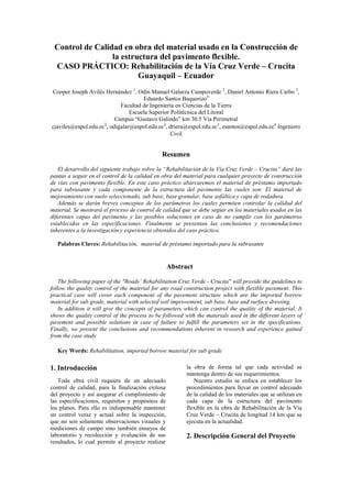 Control de calidad en obra de material usado | PDF