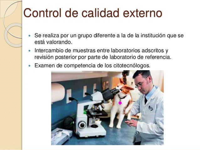 Control de calidad interno y externo en citología