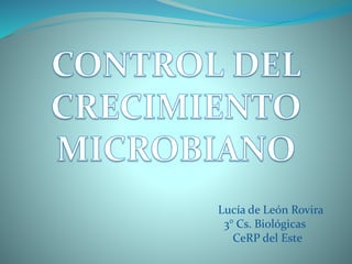 Lucía de León Rovira
3° Cs. Biológicas
CeRP del Este
 