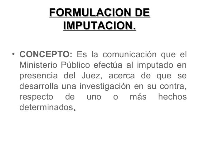 Control de detención e imputacion