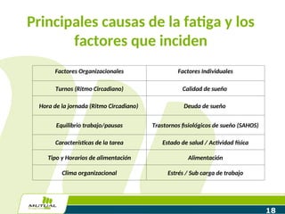Control de fatiga y somnolencia en la conduccón.ppt