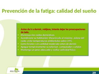 Control de fatiga y somnolencia en la conduccón.ppt