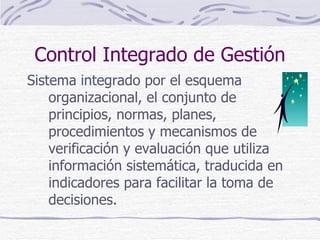 Control Integrado de Gestión ,[object Object]