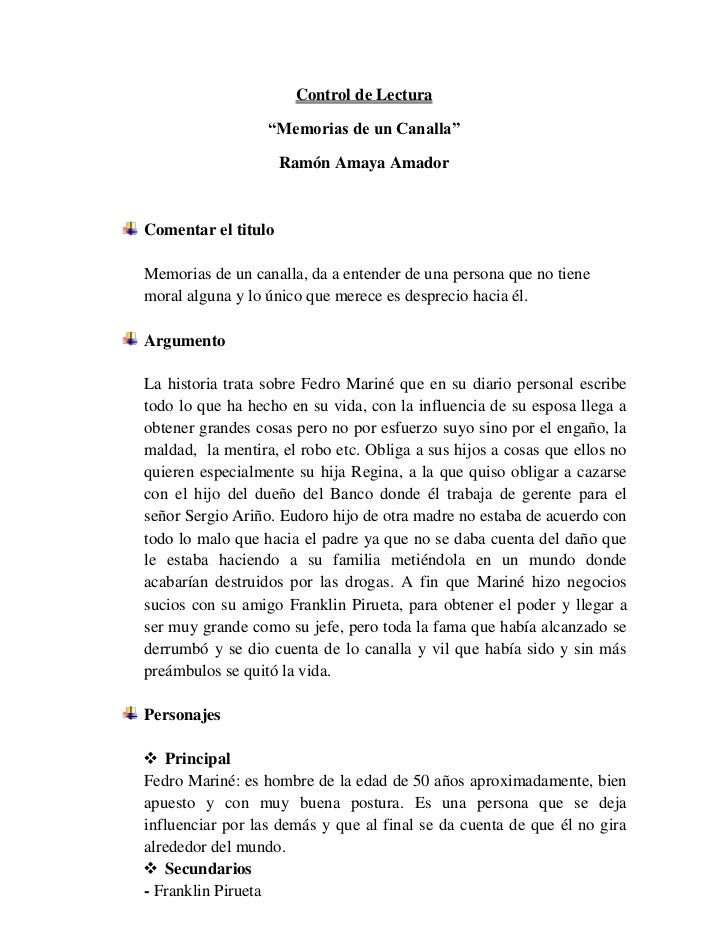 Control de lectura