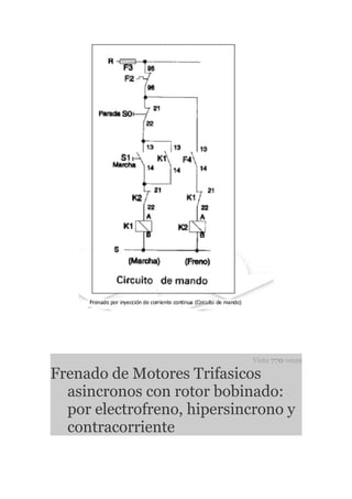Visto 770 veces

Frenado de Motores Trifasicos
  asincronos con rotor bobinado:
  por electrofreno, hipersincrono y
  contracorriente
 