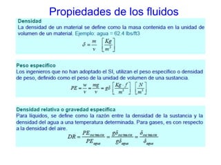 Propiedades de los fluidos
 