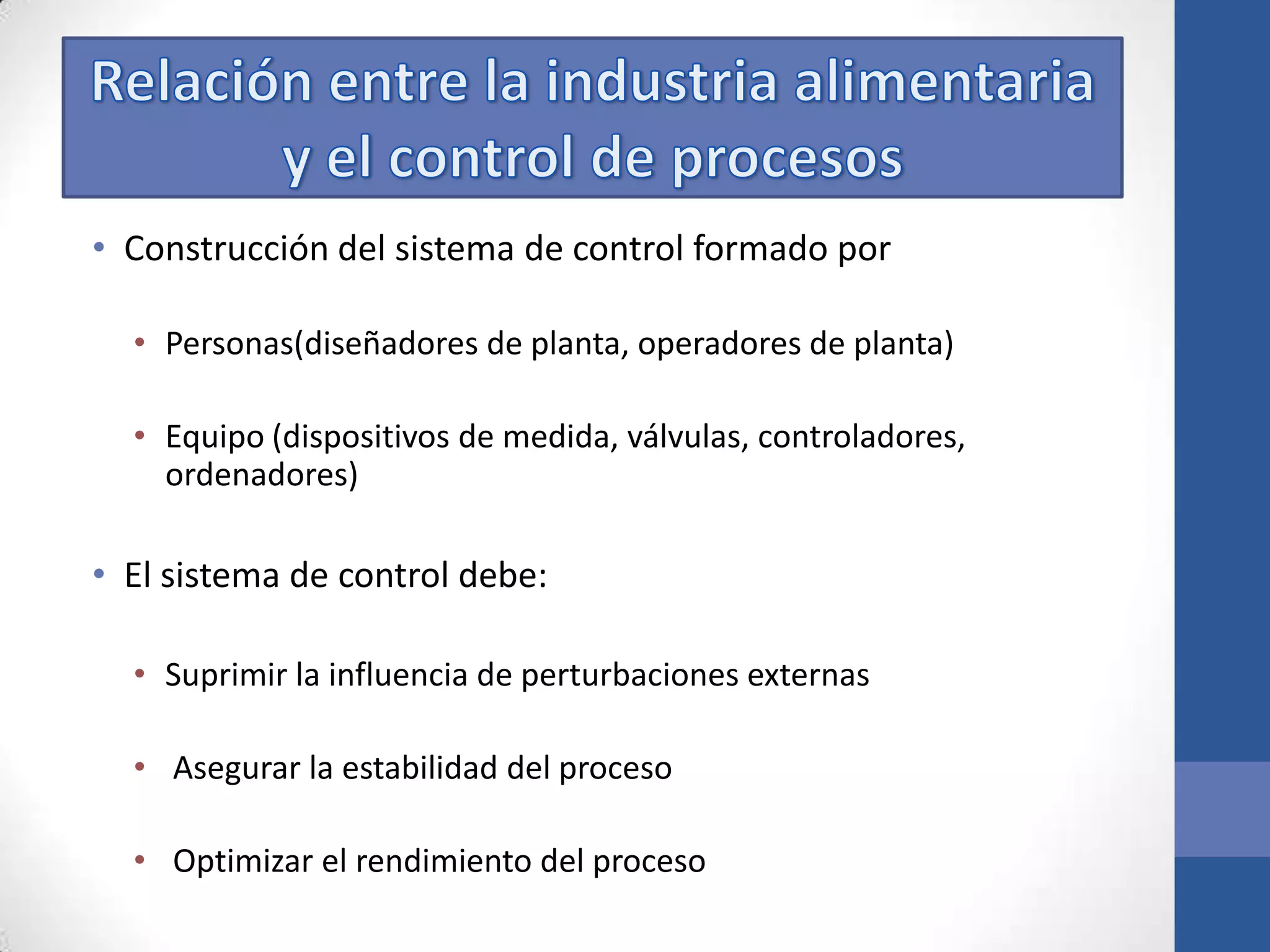 Control de procesos en la industria alimentaria | PPTX | Mechanical and ...