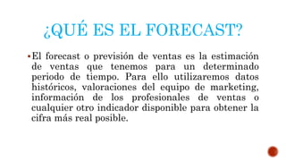 Control de producción forecast | PPTX