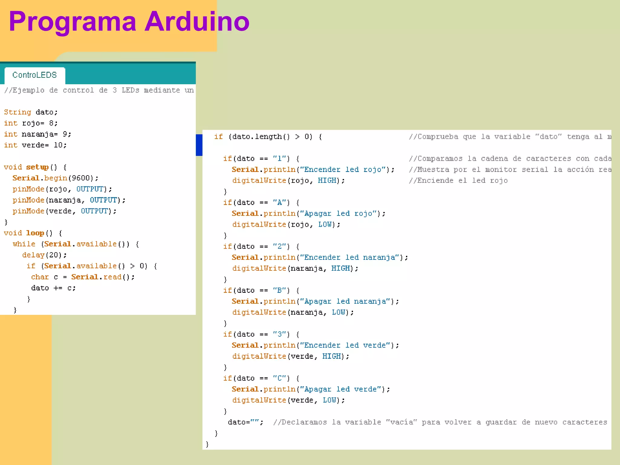 Programa Arduino
 