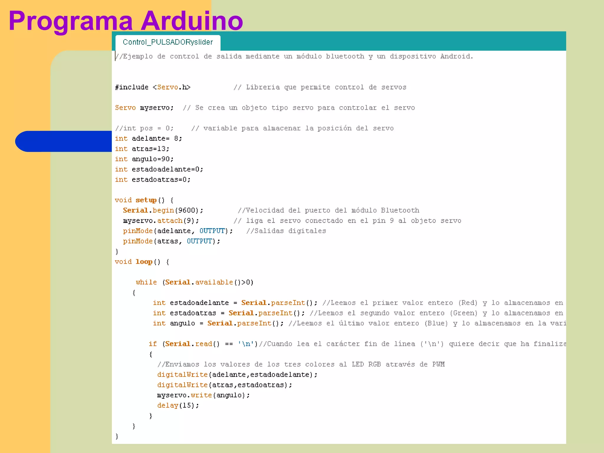 Programa Arduino
 