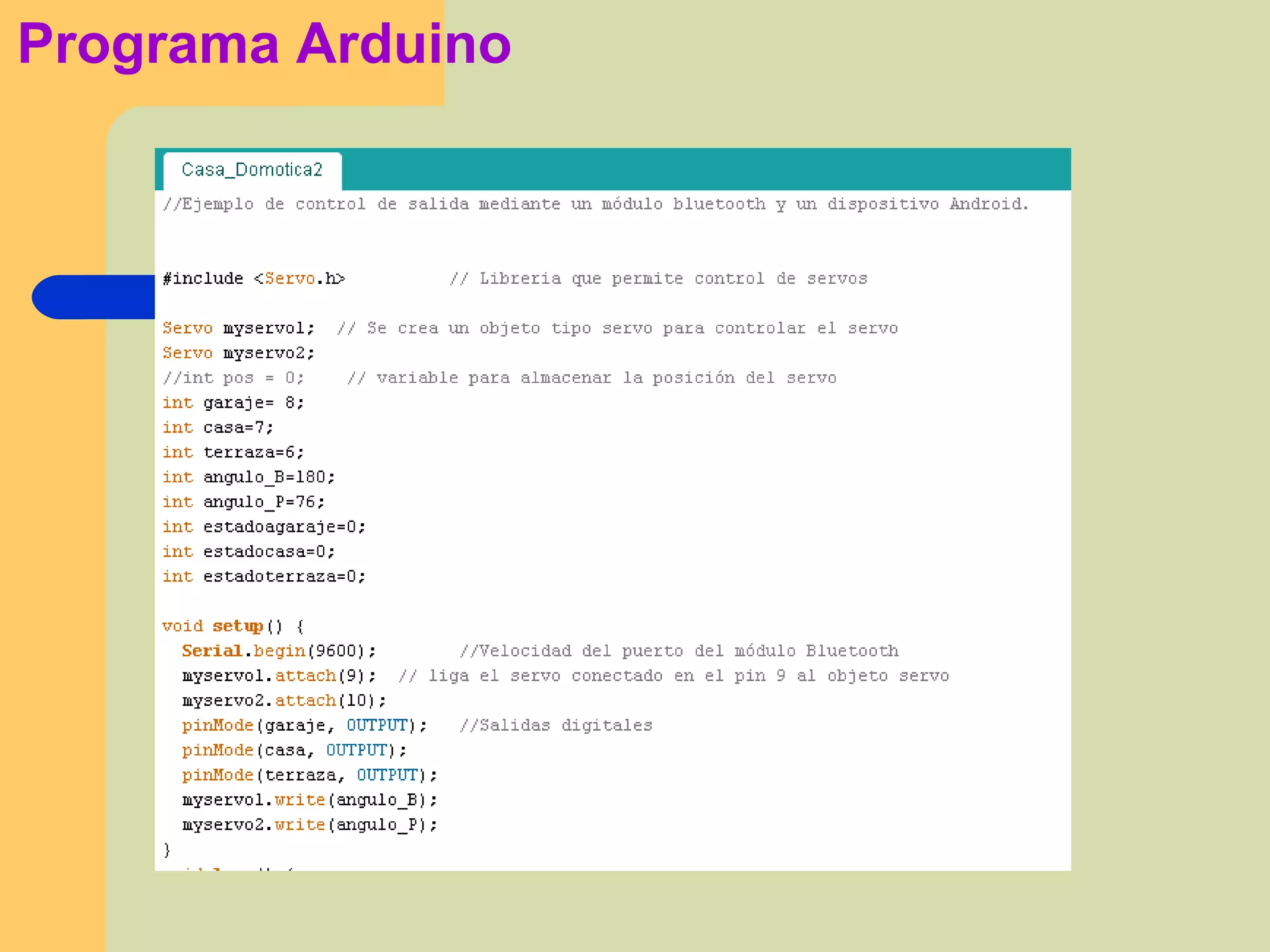 Programa Arduino
 