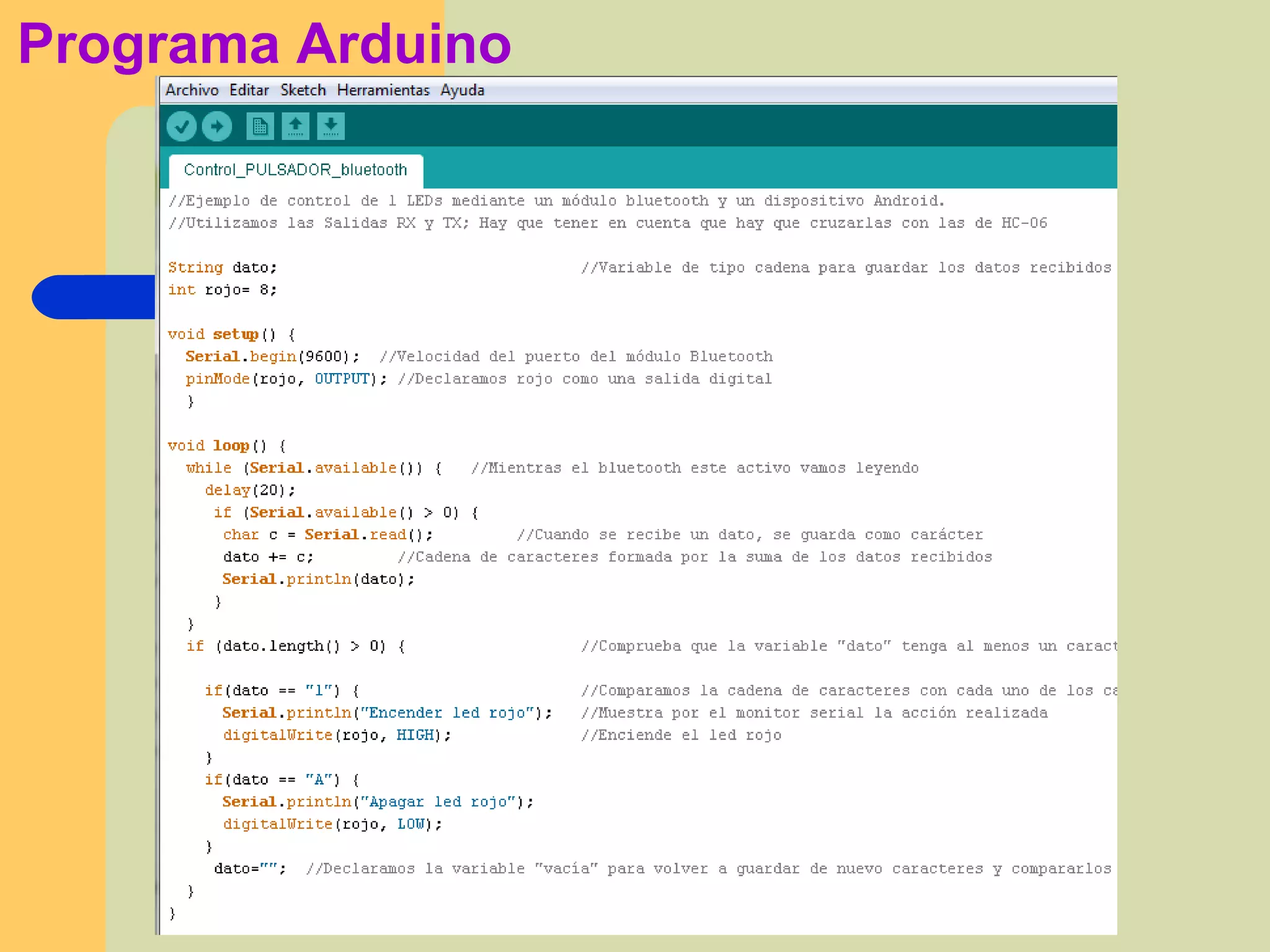 Programa Arduino
 