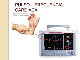 PULSO – FRECUENCIA
CARDIACA
 