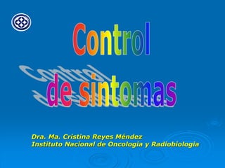 Dra. Ma. Cristina Reyes Méndez
Instituto Nacional de Oncologia y Radiobiologia
 