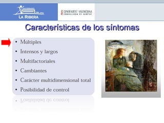 Características de los síntomasCaracterísticas de los síntomas
 