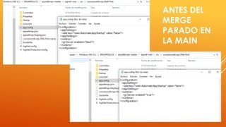 ANTES DEL
MERGE
PARADO EN
LA MAIN
 