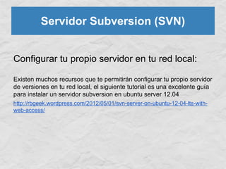 [ES] Control de versiones con subversion | PDF