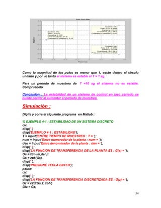 Control digital con matlab | PDF