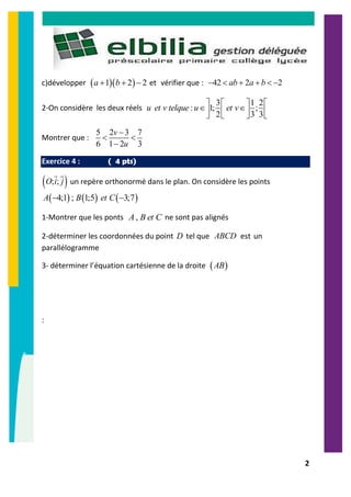 Controle2 sur table elbilia tc1