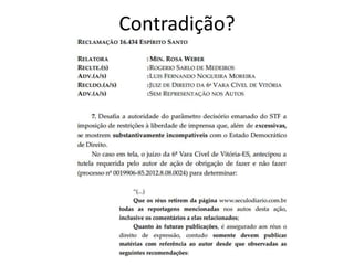 Contradição? 
 
