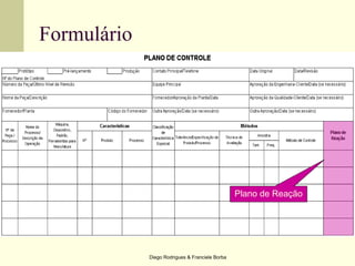 Diego Rodrigues & Franciele Borba
Formulário
Plano de Reação
 
