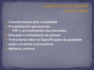  avaliação para os resultados dos controles, 