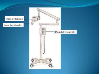 Tubo de Raios X
     Tubo de Raios X



Cone Localizador
   Cone Localizador



                       Painel de de Tempo
                           Controle Controle
 