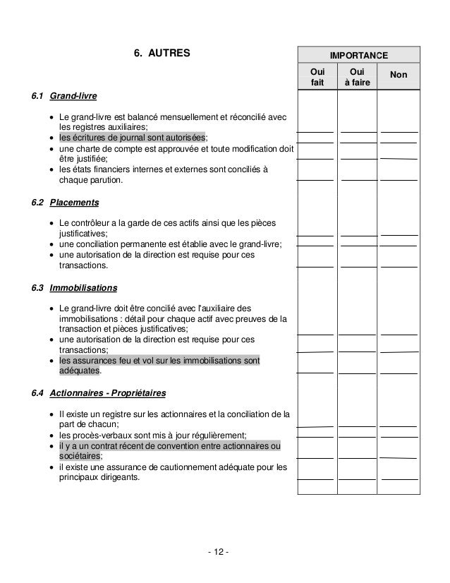 Controle interne