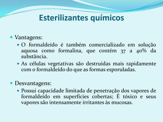CALOR SECOESTERILIZAÇÃO COM AR QUENTE