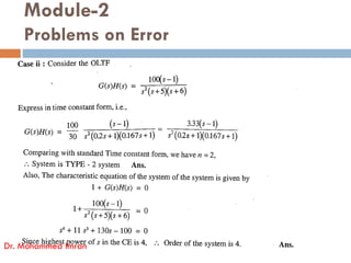 Module-2
Problems on Error
Dr. Mohammed Imran
 