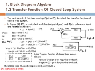 Cd R Loop Transfer Function Control engineering module 3 part-A | PDF