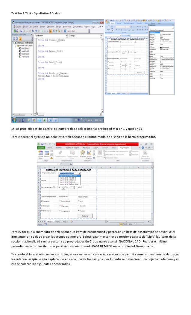 Controles activex 2016