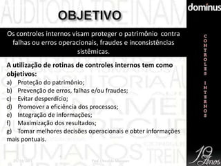 Minicurso de Controles Internos | PPSX