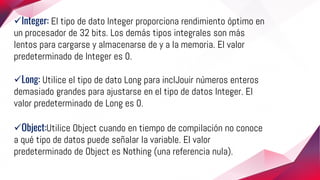 Controles y datos de visual basic | PPTX